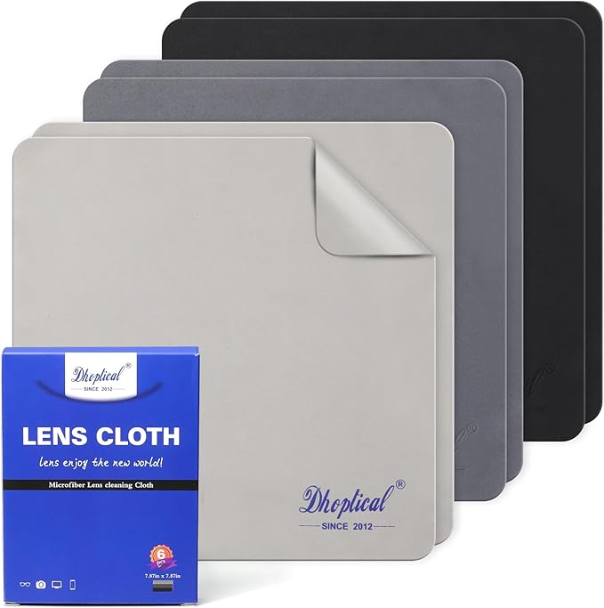 Microfiber Cleaning Cloths, 6 Pack 8x8 Inch Large Glasses Cloth, Cleaning Cloth