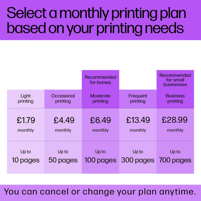 HP DeskJet 2810e All in One Printer | Perfect for Home | Colour | Wireless | Print, Scan & Copy | 3 Months of Instant Ink included Easy Setup & Reliable Wi-Fi | White
