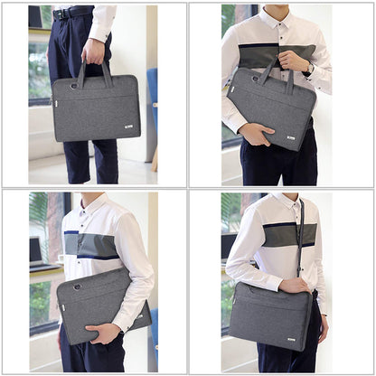 Voova Laptop Bag Case 15.6 Inch Compatible with MacBook Pro 15/16, MacBook Air 15 M2/M3/M4, 15-16” HP Acer Lenovo Dell Asus, Waterproof Computer Sleeve Cover with Shoulder Straps & Handle, Grey