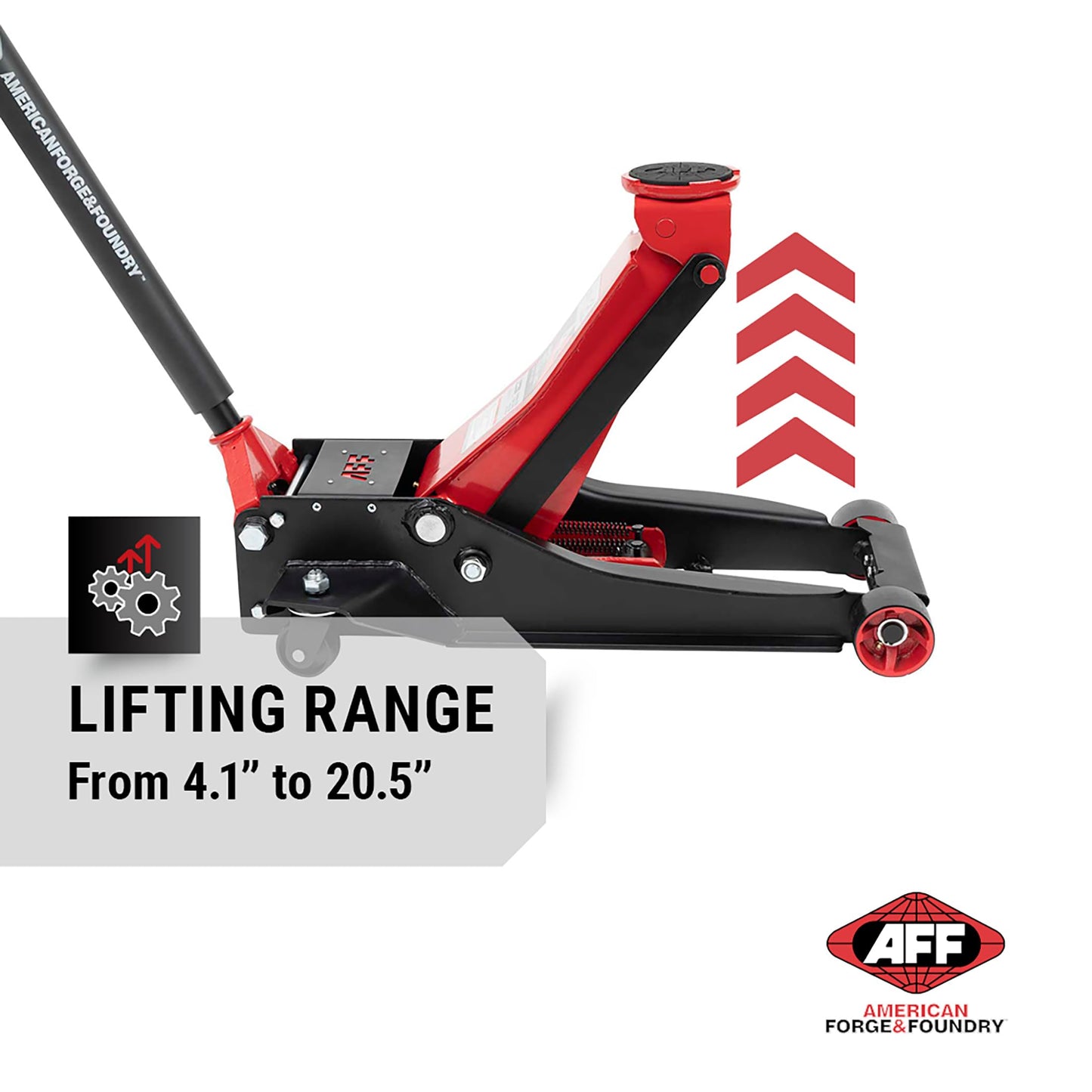 AFF 4 Ton Floor Jack - Low Profile Car Jack with Lightning Lift Hydraulic - Super Duty