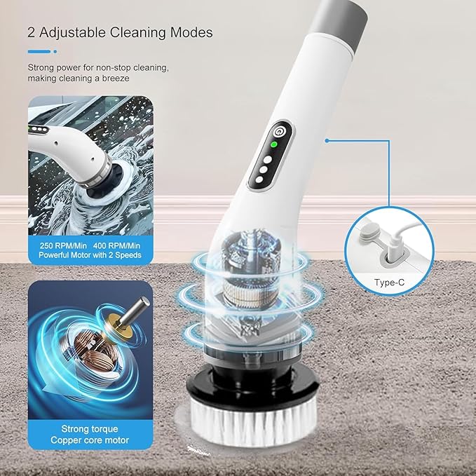 Electric Spin Scrubber, Electric Cleaning Brush