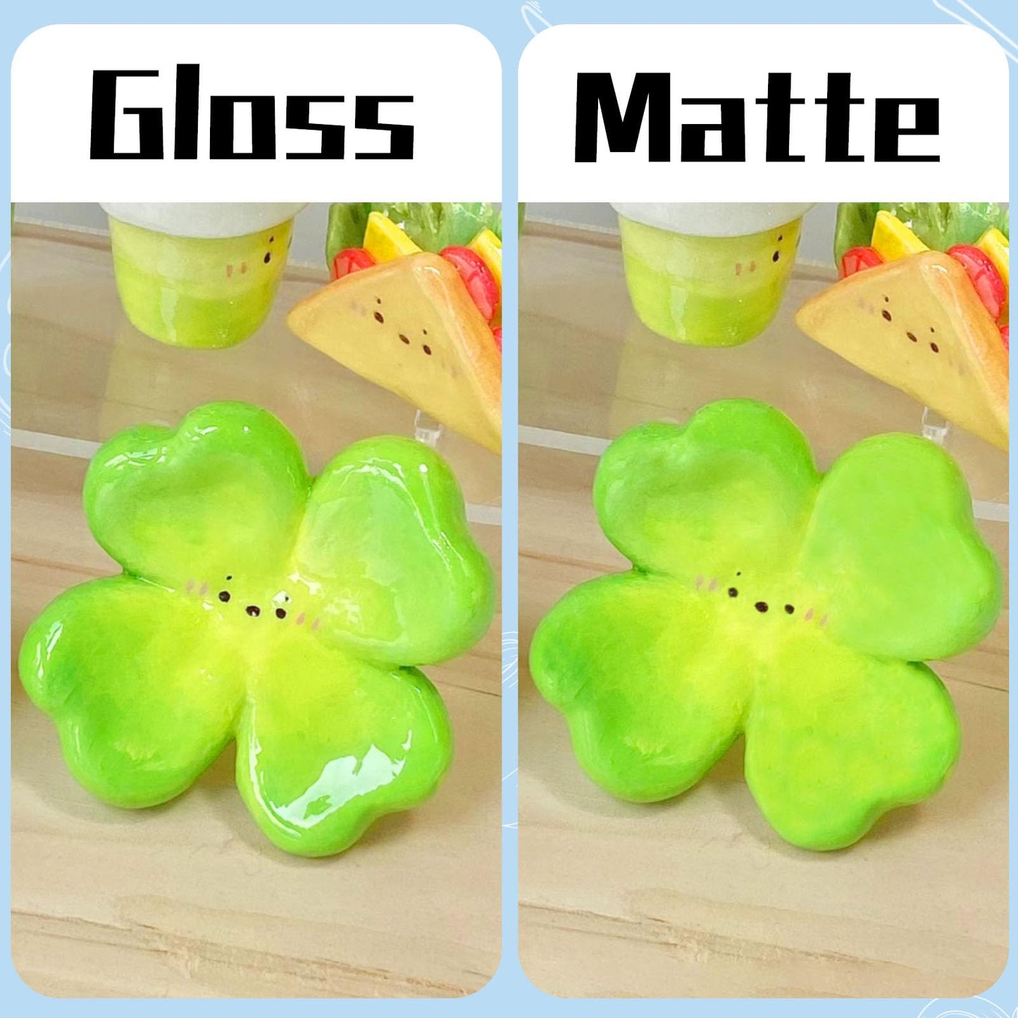 100ml Air Dry Clay Glaze, Air Dry Clay Varnish Can Not Only Used to Prevent Clay Cracking, Scratches, and Wear, It Can Also Having a Gloss Glaze Effect (Gloss)