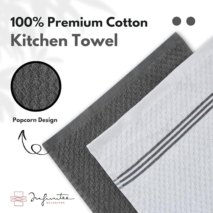 Infinitee Xclusives 100% Cotton Kitchen Towels