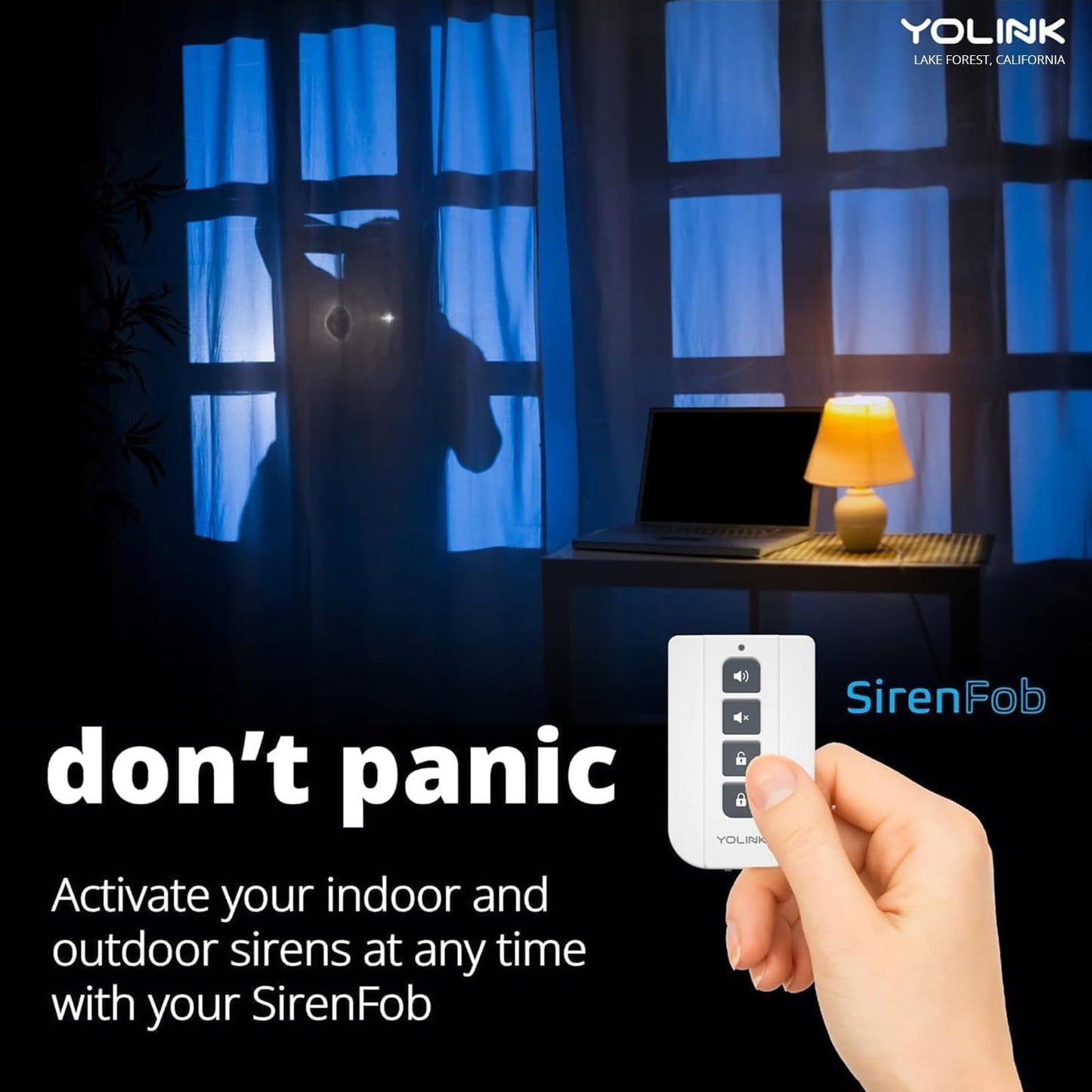 YoLink Hub and Outdoor Security Siren & Smart Alarm Controller Kit - Loud 110 dB, Wireless, Battery-Powered, 1/4 Mile Range, Android-iOS App, Alexa, Google, IFTTT, Home Assistant