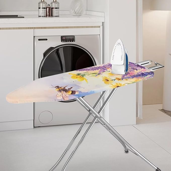 Honeybee Ironing Board Cover and Pad Fits 15" x 54" Standard Boards, Resist