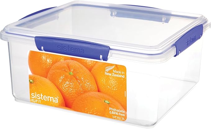 Sistema KLIP IT Food Storage Container, 5 L, Airtight & Stackable