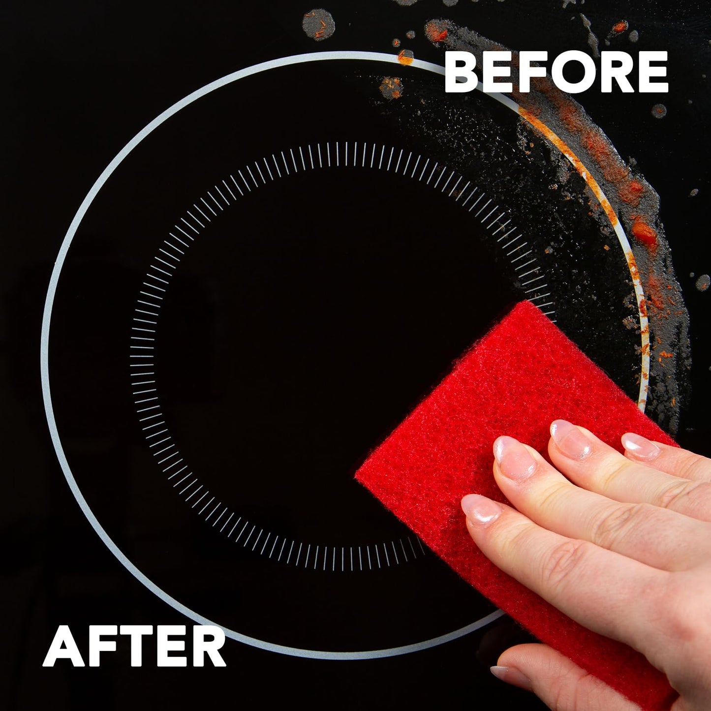 Weiman Ceramic and Glass Cooktop Cleaner - Heavy Duty Cleaner and Polish - 283g - 3 Scrubbing Pads