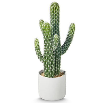 ASTRIDIA Artificial Cactus Plants - Potted Succulents in Ceramic, Faux Cacti and Succulent Decor for Home, Office Desk，Living Room-1pack