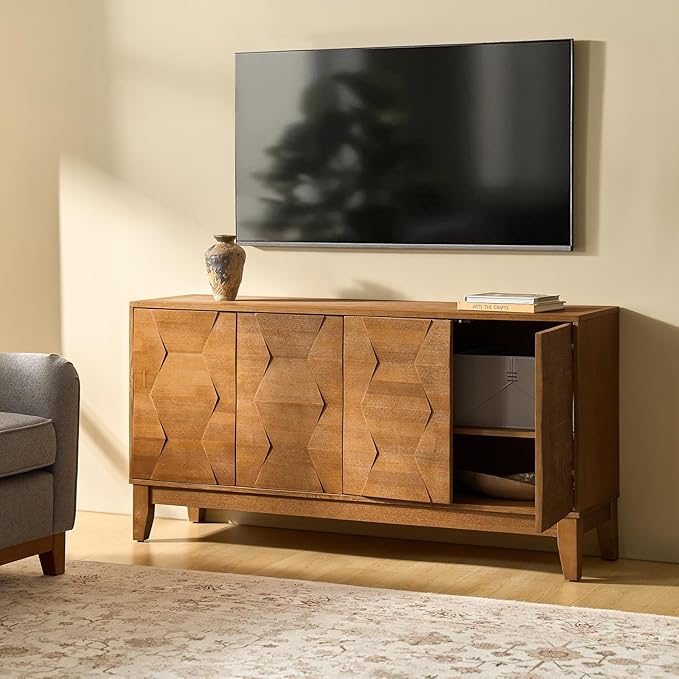 HULALA HOME Mid Century Sideboard Buffet Cabinet