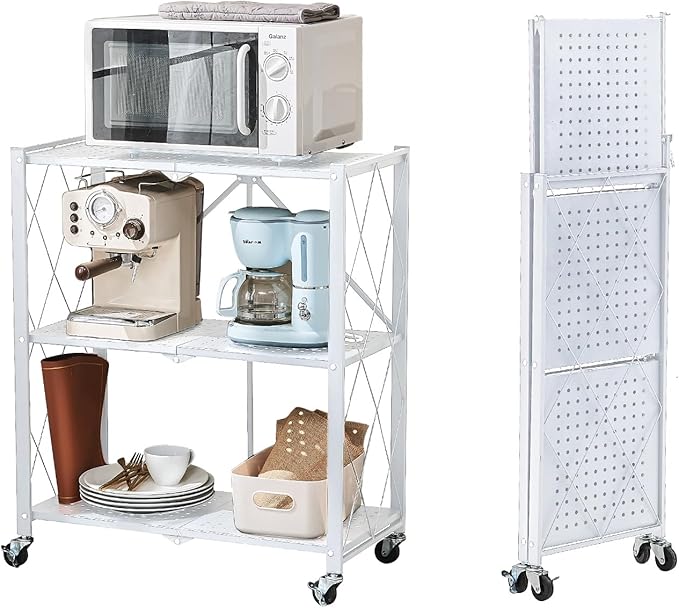 BRIAN & DANY 3-Tier Foldable Storage Shelves