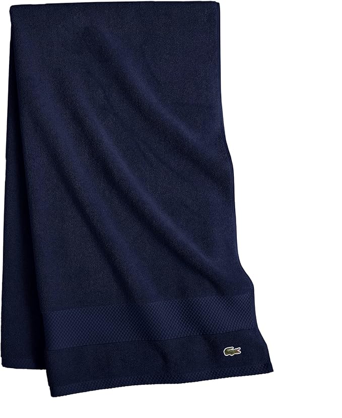 Lacoste Heritage 100% Supima Cotton Bath Towel, Premium Super Soft Bath Towel