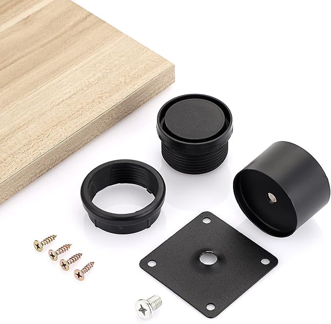 OwnMy 4PCS 2 Inch Stainless Steel Furniture Legs Feets Metal Cabinet Desk Legs