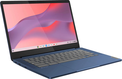 Lenovo Flagship Chromebook, 14'' FHD Touchscreen Slim Thin Light Laptop Computer, 8-Core MediaTek Kompanio 520 Processor, 4GB RAM, 64GB eMMC, WiFi 6,Chrome OS, Abyss Blue