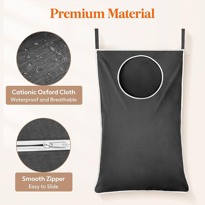 Lifewit 1 Pack Over Door Laundry Hamper, Large Collapsible Hanging Laundry