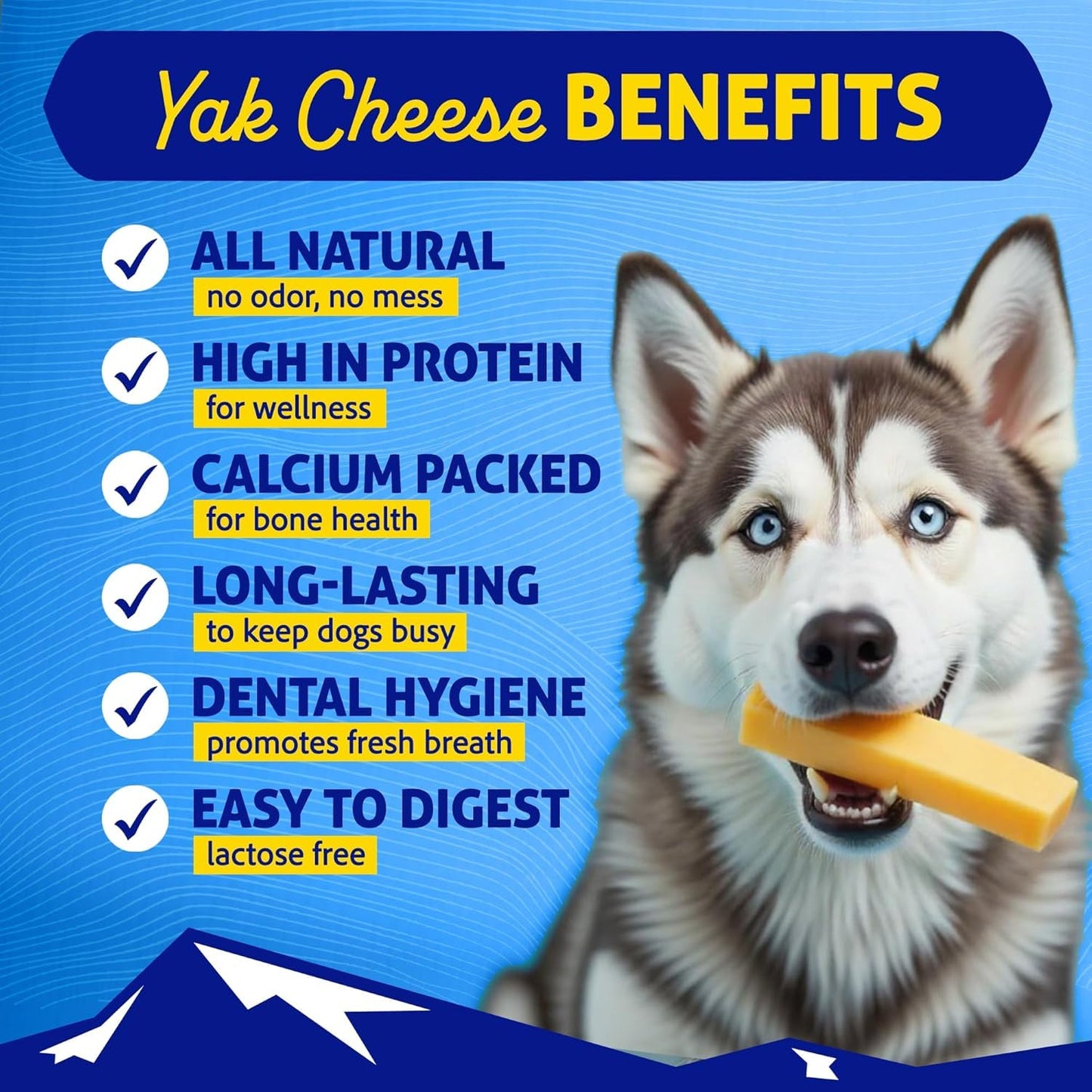 Himalayan Cheese Chews, Long Lasting, Stain Free, Protein Rich, Low Odor,100% Natural, Healthy & Safe, No Lactose, Gluten Or Grains, 3.0 lbs BULK TUB LARGE for Dogs 55 Lbs & Smaller (Package May Vary)