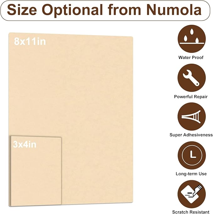Numola Leather Repair Patch 8×11 inch Self-Adhesive Leather Repair Tape
