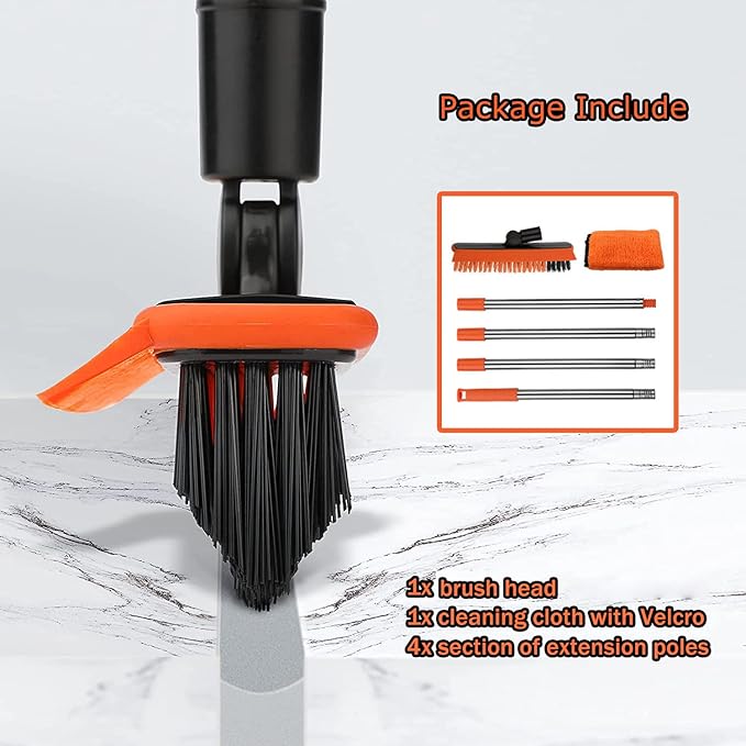 2 in 1 Floor Scrub Brush Grout Brush