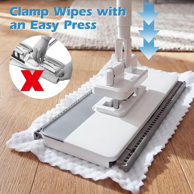 Mini Sweeper Mop, Masthome Reusable Clamp Mop