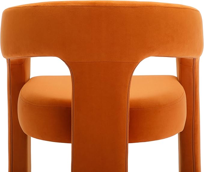 VESCASA Velvet Barrel Dining Chair