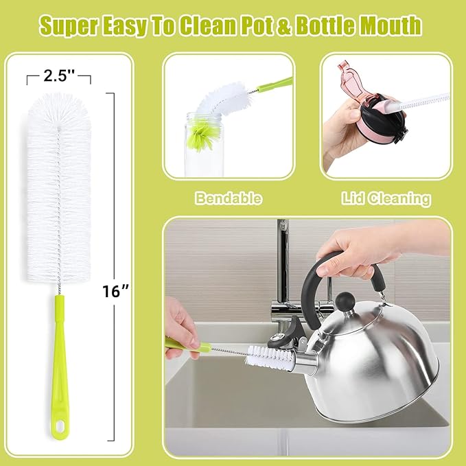 Bottle Cleaning Brush Set