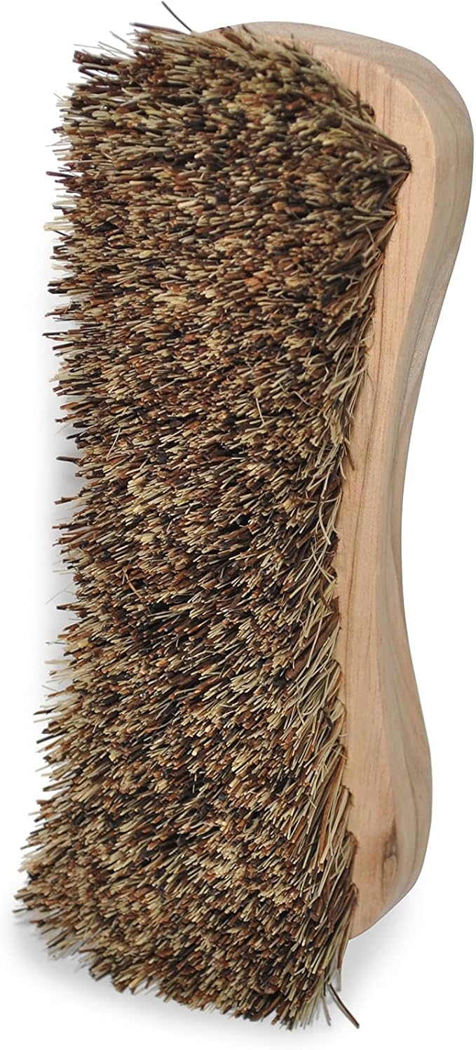 All-Natural Wooden Scrub Brush Set | Wooden Handle | Palmyra Bristle Brush