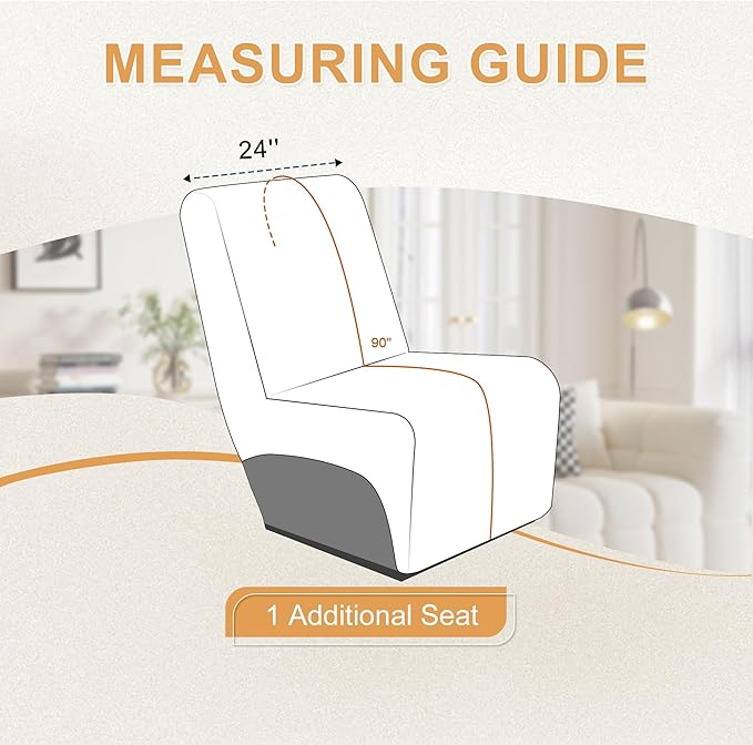 HDCAXKJ 100% Waterproof Reclining Sectional Couch Covers L Shape Recliner Sofa
