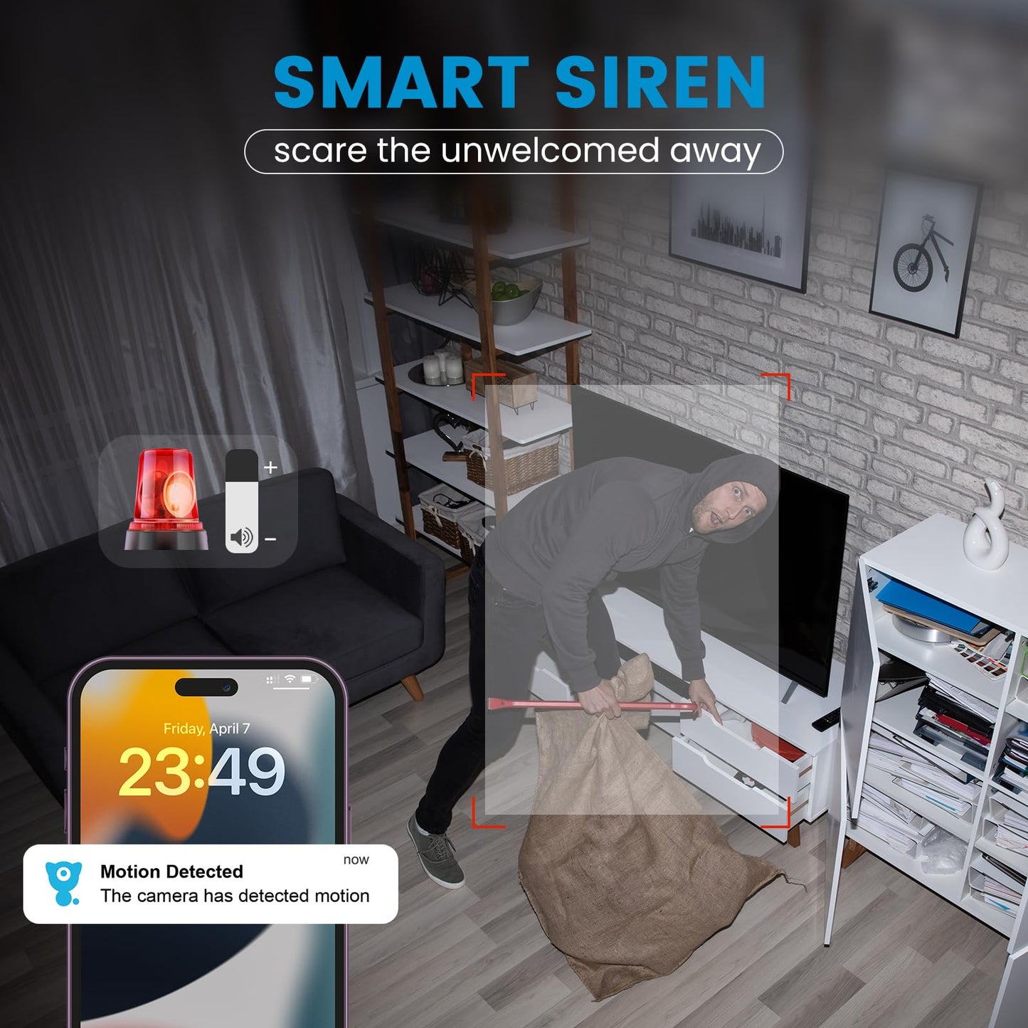 litokam Little elf Indoor Camera - 2K Pet Camera with APP Controlled, Smart Motion, Two-Way Audio, 360° Security Camera Indoor with IR Night Vision, Work with Alexa