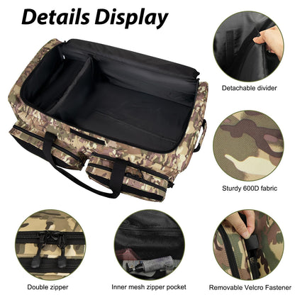 Rolling Duffle Bag with Wheels,120L Large Deployment Bag,Waterproof Military Duffle Bags for Tactical Military Deployment Camping