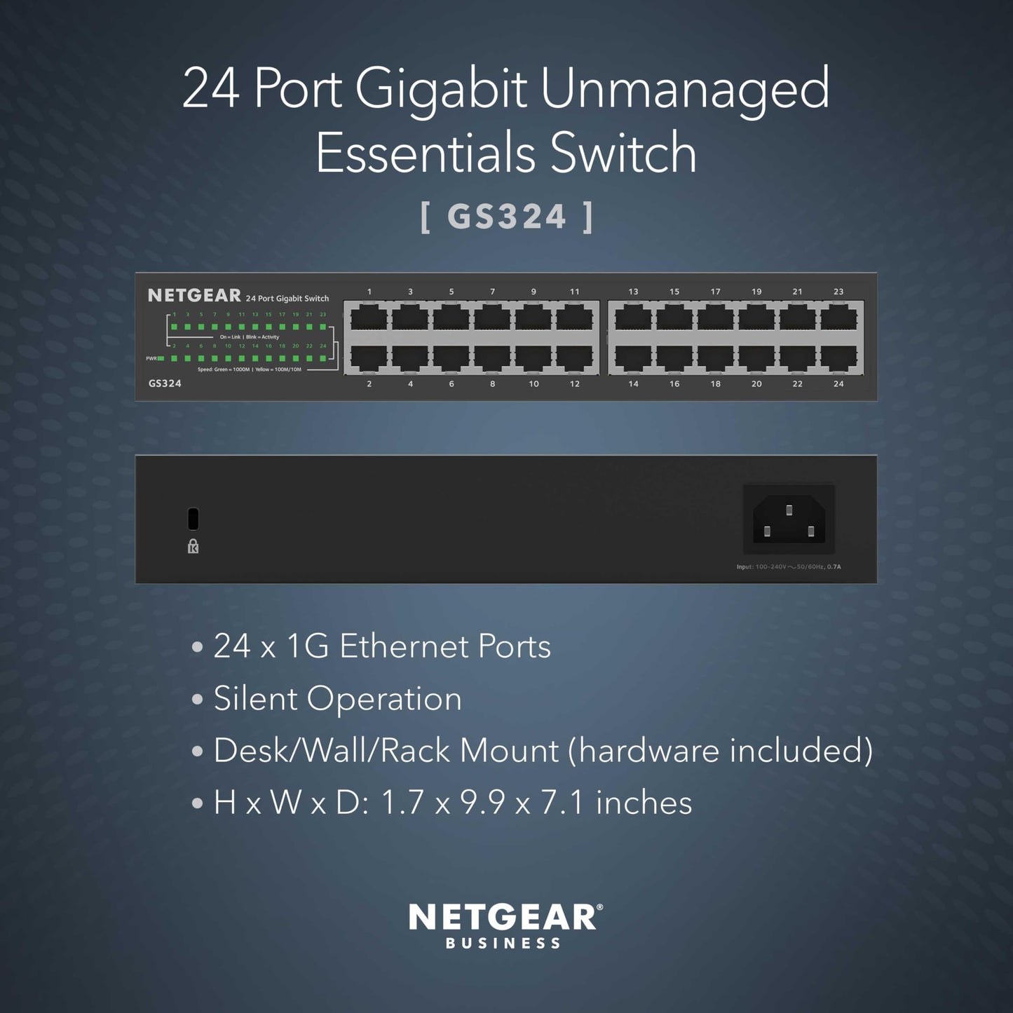 NETGEAR 5-Port Gigabit Ethernet Easy Smart Managed Essentials Switch - Desktop or Wall Mount, Home Network Hub, Office Ethernet Splitter