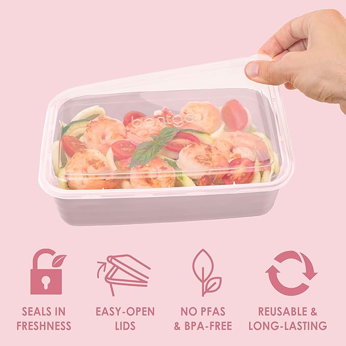 Bentgo Prep - 20-Piece 1-Compartment Reusable Meal Prep Containers