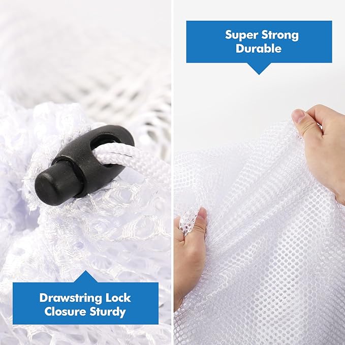 3Pcs Mesh Laundry Bags Washing Machine Mesh Wash Bags Jumbo