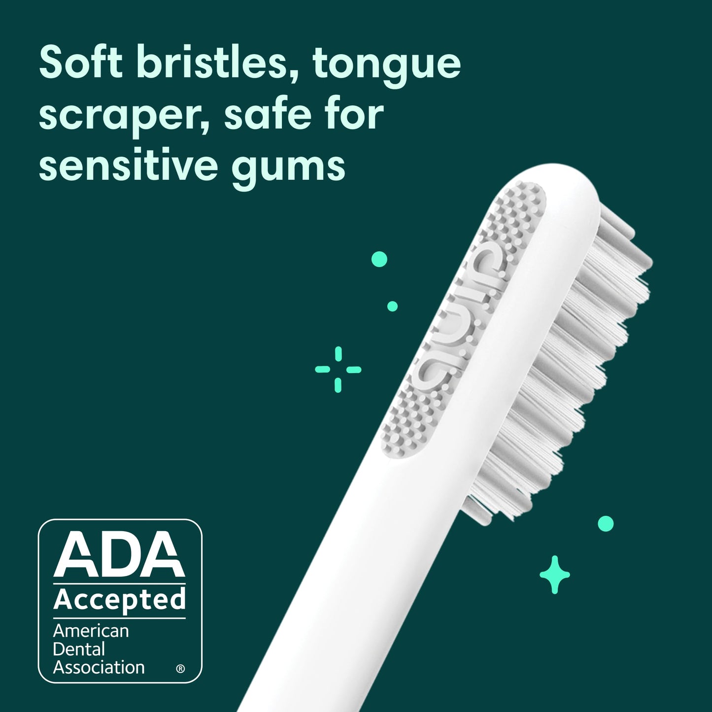 Quip Metal Sonic Electric Toothbrush for Adults - Time Travel & Soft Bristles with Travel Case & Replacement Brush Head - 3 Month Battery Life - Indigo