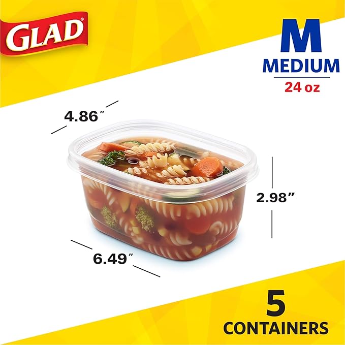 Glad GladWare Medium Rectangle Food Storage Containers