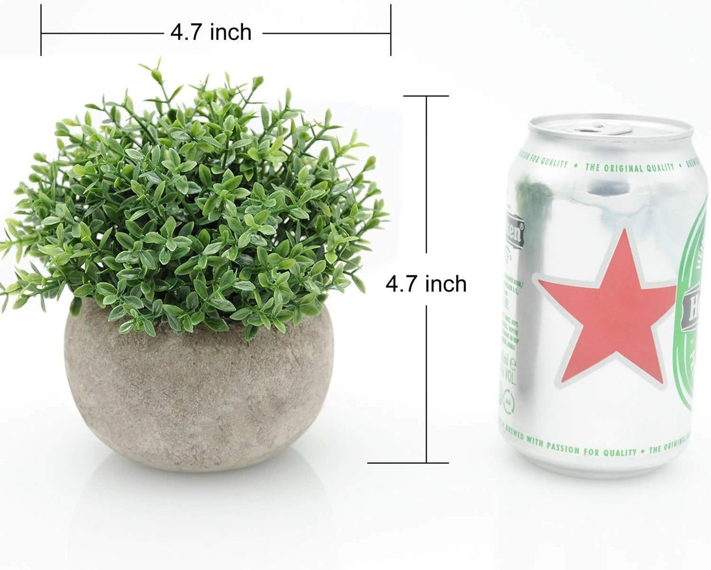 Velener Mini Sage Green Potted Boxwood Topiary Artificial Plants for Home Decor Indoor, Farmhouse House Plant Office Small Desk Shelf Apartment Coffee Bar Bathroom Decor Guest Room, Small Fake Plant