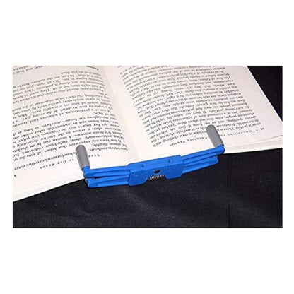 FlipKlip Portable Book Page Holder for Hands Free Reading in Bed, on The Go, on The Treadmill & Exercise Bike - Works on Hardcovers, Paperbacks, Magazines, and Comic, Art, Piano and Recipe Books