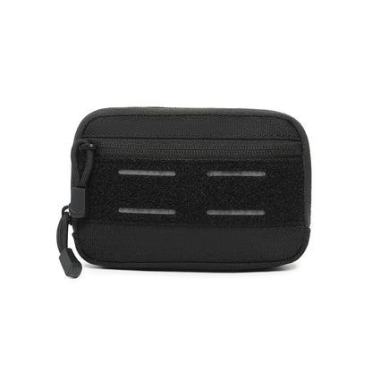 Mini Heavy Duty Tactical Belt Pouch for Men - Small Molle Pouch,Tactical Admin Pouch Compact EDC Utility Gadget Gear Pouches for Traveling, Hiking (Black-1 Pack)