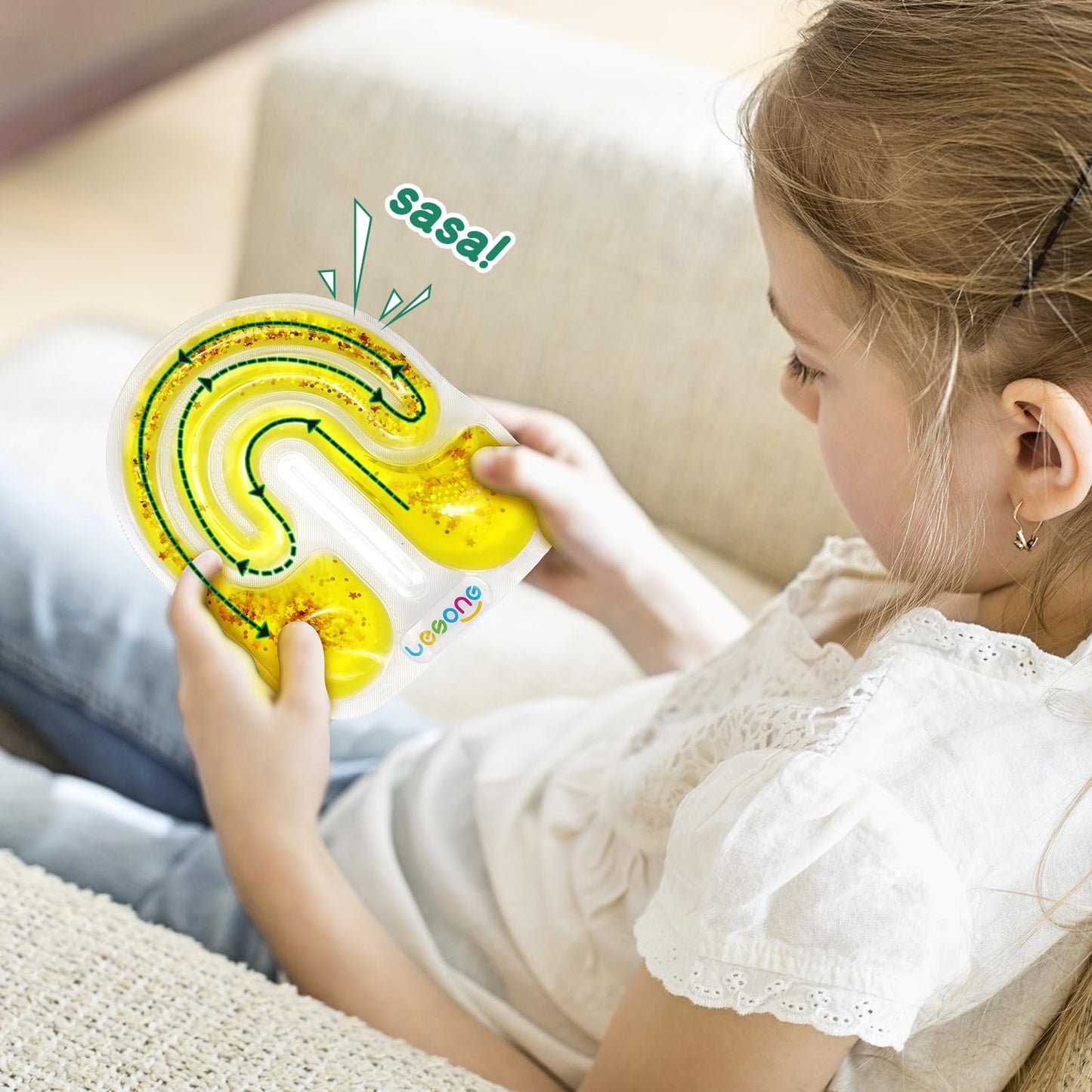 Squishy Sensory Fidget Toys for Kids - Autism Sensory Quiet Fidget for Classroom Students Autistic Children Special Needs, Anxiety Relief for Calm Down, Squeeze Sensory Tube Easter Basket Essentials