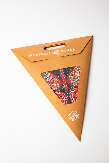 Mexicali Blues 24 inch 5 Point Paper Star Lanterns – Illuminate Your Space with Celestial Charm (Ganesh - Red & Black)