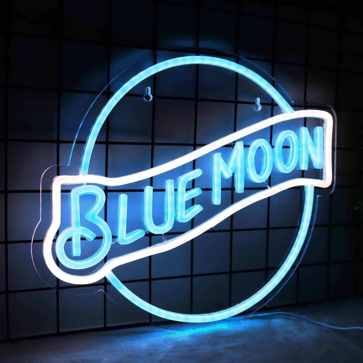 JFLLamp Crs LIGHT Neon Signs for Wall Decor Neon Lights for Bedroom Led Signs Suitable for Man Cave Bar Pub Restaurant Christmas Birthday Party Gift Led Art Wall Decorative Crs Light Bar Sign, 5V Usb Power, 17*11 Inch(Azure+red+white）