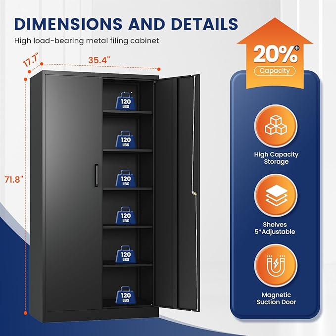 Yizosh Metal Storage Cabinet