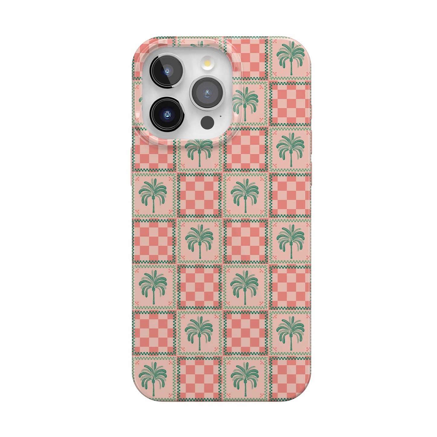 Casely iPhone 15 Pro Case | Fit Check | Neutral Checkerboard | Compatible with MagSafe | Classic Ultra Slim Design