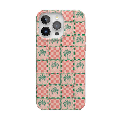 Casely iPhone 15 Pro Case | Fit Check | Neutral Checkerboard | Compatible with MagSafe | Classic Ultra Slim Design