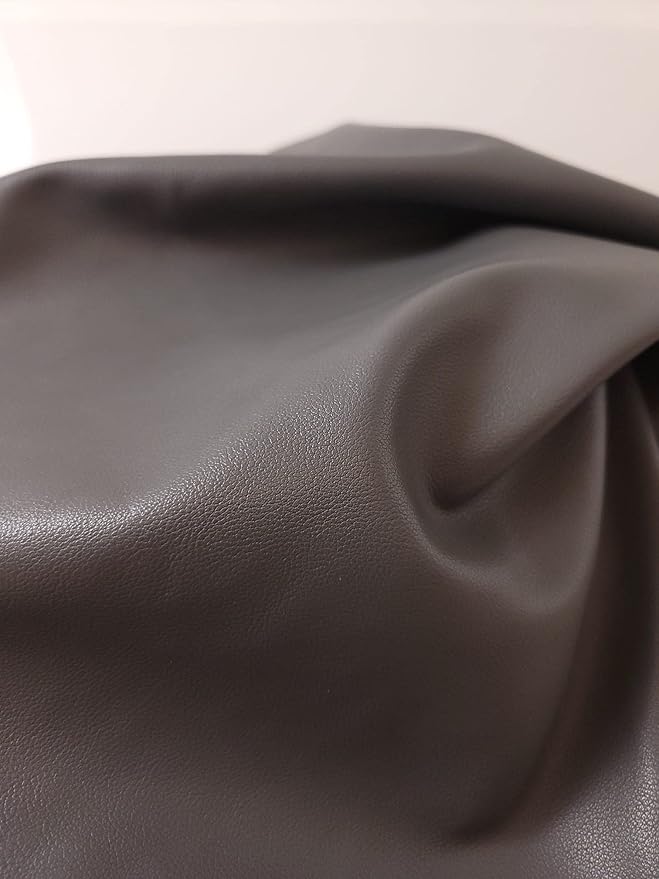 Soft Faux Vegan PU Leather by the Yard Synthetic Pleather 0.9 mm Nappa Yards