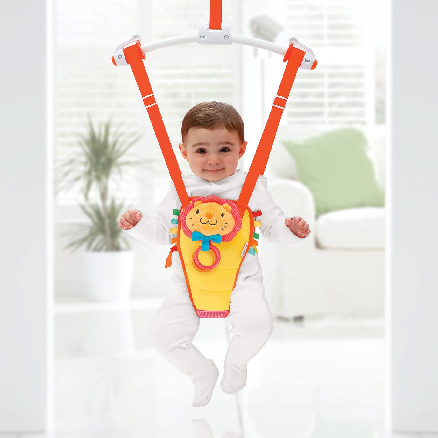 Munchkin Bounce and Play Door Frame Baby Bouncer | Adjustable Height Door Bouncer Jumper Padded | Multicolour