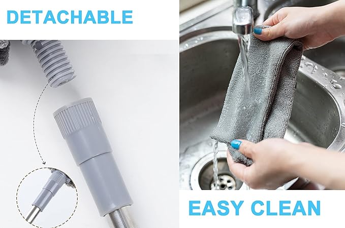 Upgraded Under Appliance Cleaning Gadgets, Microfiber Gap Duster, Skinny Flat