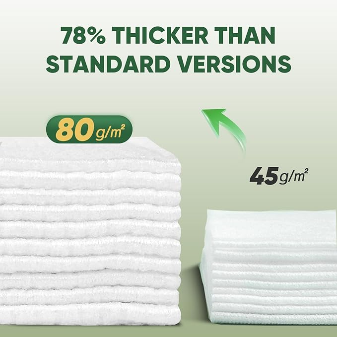 Face Towels Disposable 60 Count, 100% Viscose Fiber Double-Sided Facial