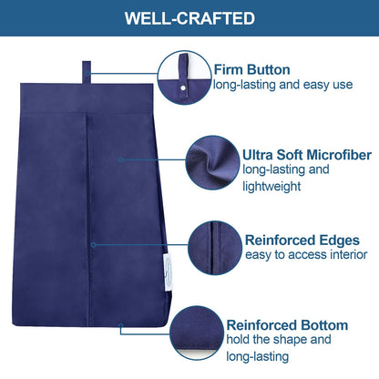 SPRINGSPIRIT Diaper Stacker Caddy Organizer Easy Access & Dustproof Portable Hand Free Diaper Holder for Adults or Nursery, Machine Washable Navy