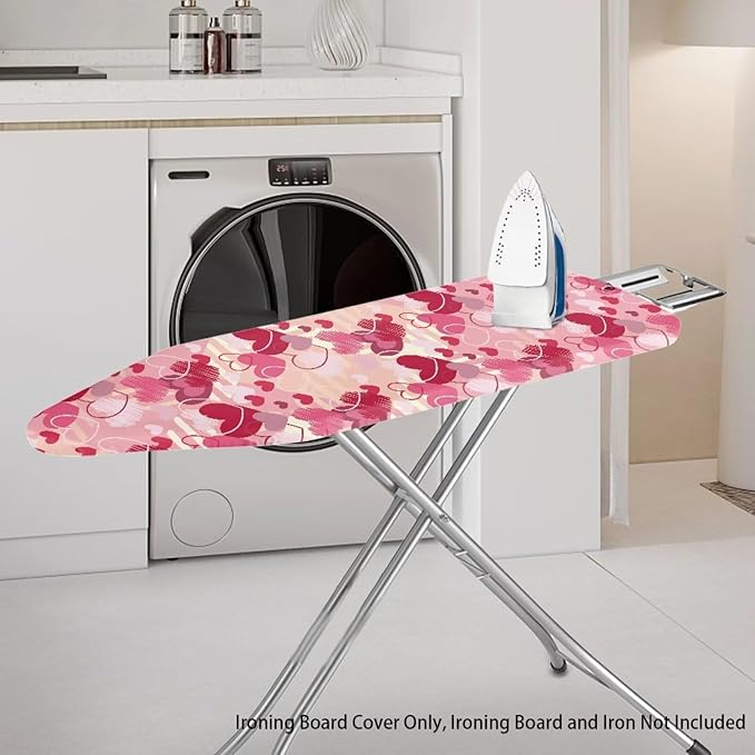 Love Heart Ironing Board Cover Standard Size Romantic Iron Board Cover