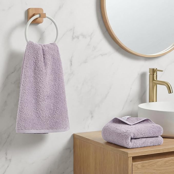 REDKISS 2-Pack Luxury Hand Towels, 16x32 Inch 450 GSM 100% Cotton, Super Soft