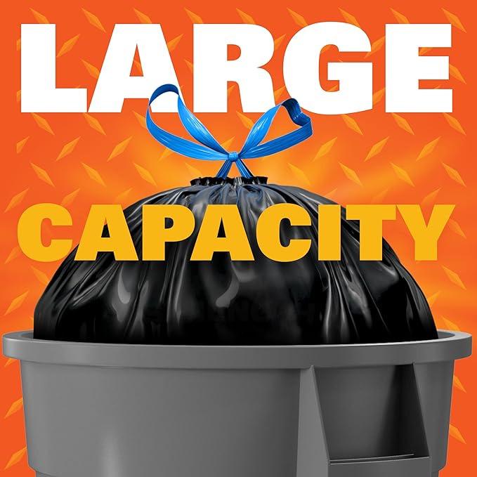 Hefty Strong Extra Large Trash Bags, 33 Gallon